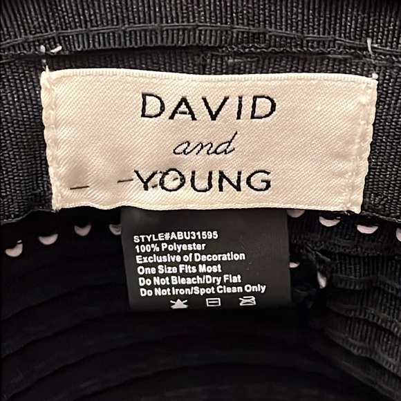 David and Young black hat 100% polyester  great used condition - Picture 4 of 4